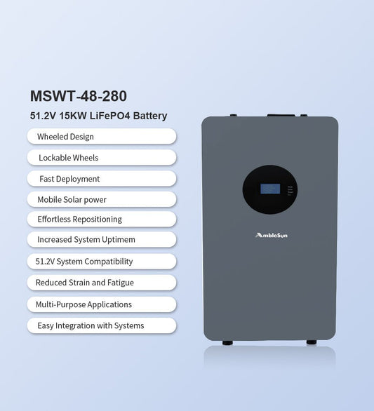 15Kw LiFePO4 Wall Mount Solar Battery - Solar Charging Battery