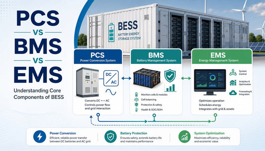 PCS vs BMS vs EMS: Understanding Core Components of BESS