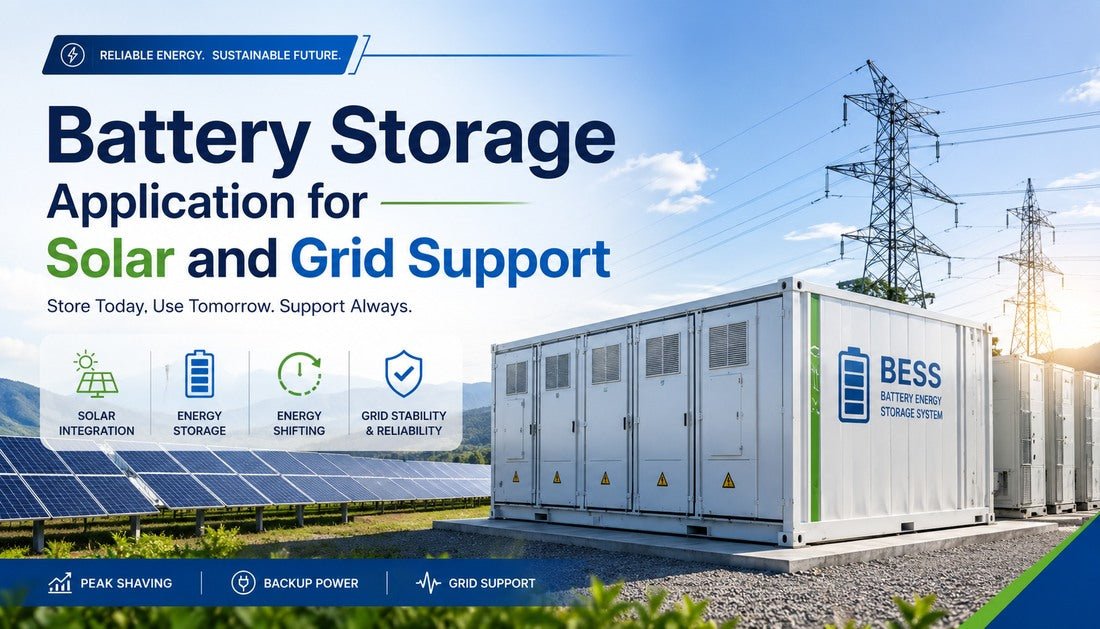 Battery Storage Application for Solar and Grid Support - Solar Charging Battery