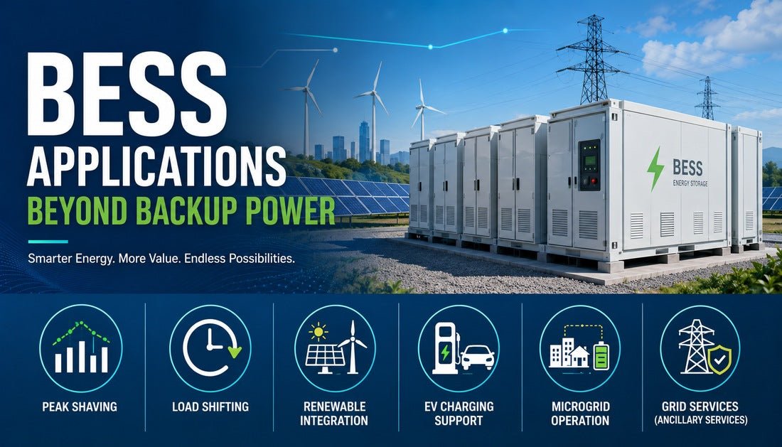 BESS Applications Beyond Backup Power | Complete Guide - Solar Charging Battery