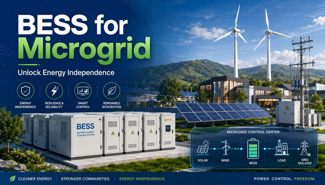 BESS for Microgrid: Unlock Energy Independence - Solar Charging Battery