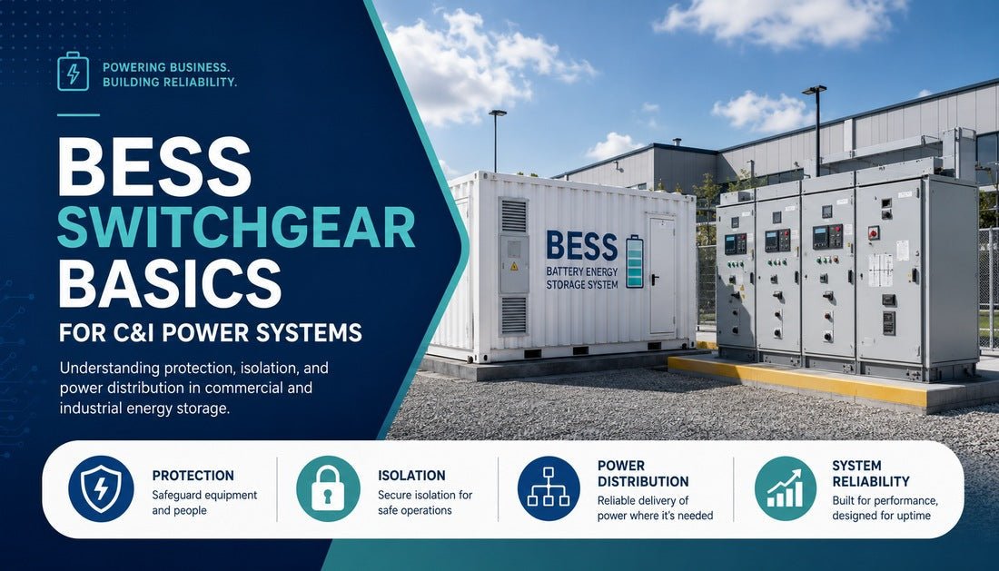BESS Switchgear Basics for C&I Power Systems - Solar Charging Battery