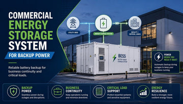 Commercial Energy Storage System for Backup Power - Solar Charging Battery