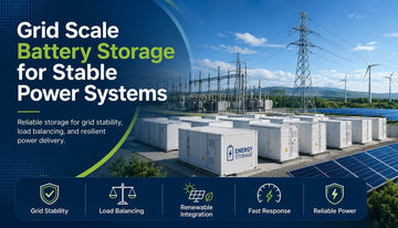Grid Scale Battery Storage for Stable Power Systems - Solar Charging Battery