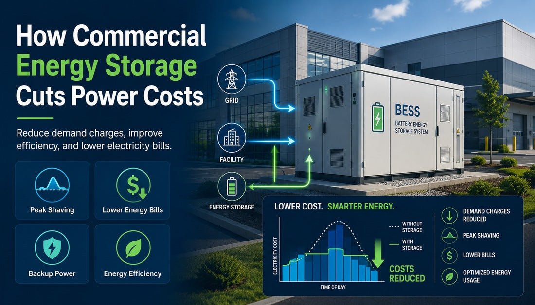How Commercial Energy Storage Cuts Power Costs - Solar Charging Battery