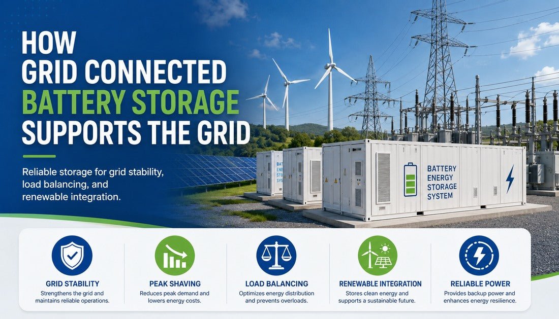 How Grid Connected Battery Storage Supports the Grid - Solar Charging Battery