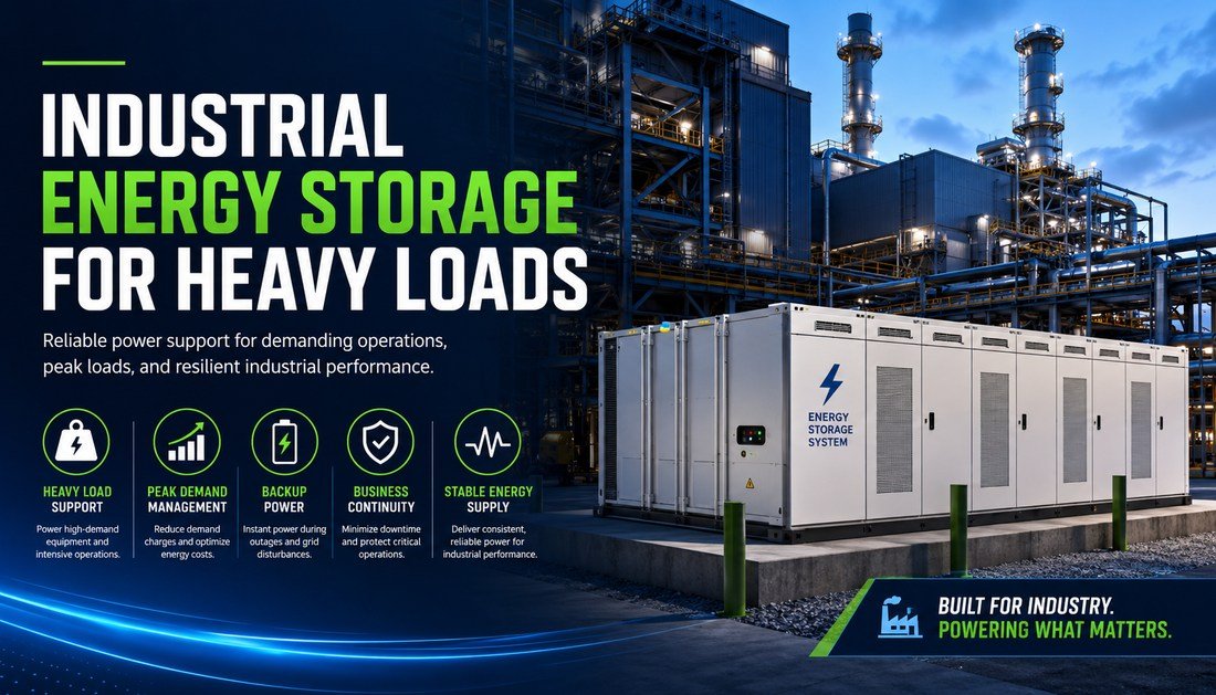 Industrial Energy Storage for Heavy Loads - Solar Charging Battery