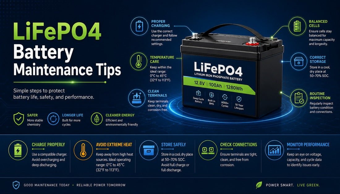 Lifepo4 Battery Maintenance Tips - Solar Charging Battery