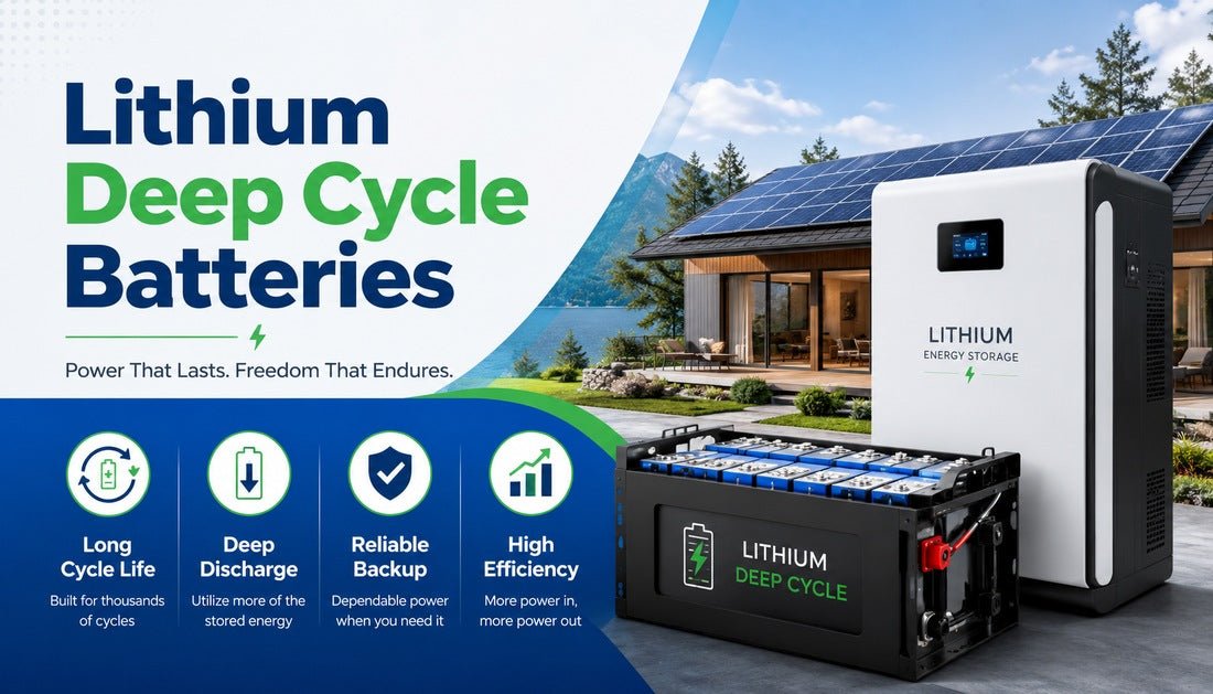 Lithium Deep Cycle Batteries - Solar Charging Battery