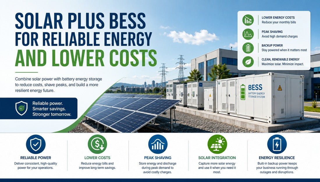 Solar Plus BESS for Reliable Energy and Lower Costs - Solar Charging Battery