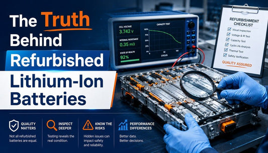 Truth Behind Refurbished Lithium-Ion Batteries - Solar Charging Battery