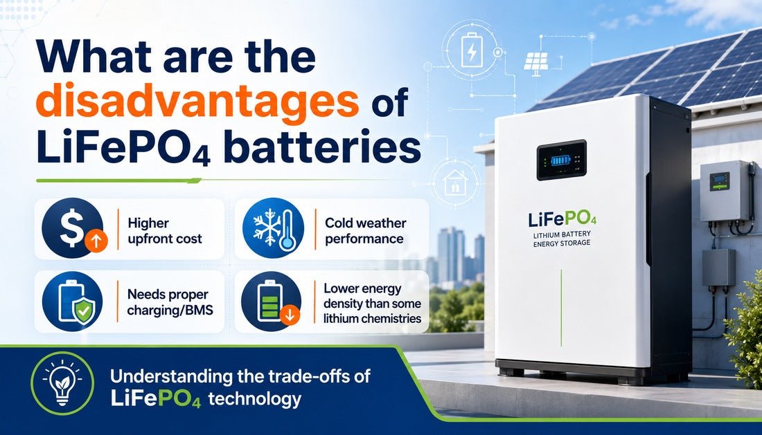 What are the disadvantages of LiFePO4 batteries? - Solar Charging Battery
