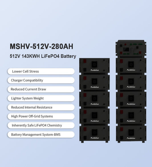 143Kwh High Voltage Energy Storage - Solar Charging Battery