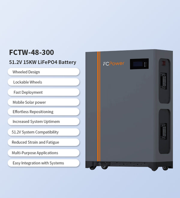Mobile Solar Power 15kWh Lithium Battery - Solar Charging Battery