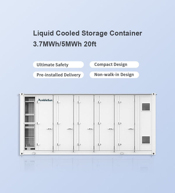 Containerized Storage with LiFePO4 Battery - Solar Charging Battery