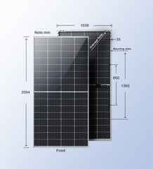 460W Solar Panel | Monocrystalline Panel - Solar Charging Battery