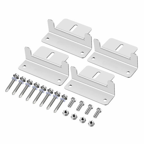 Mounting Hardware Z Brackets - Solar Charging Battery